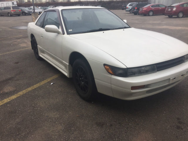 1991 Nissan Silvia JDM 240sx Coupe S13 White SR20 5 Speed Aero Skirts Bricks SR 1991 Nissan 240SX Silvia