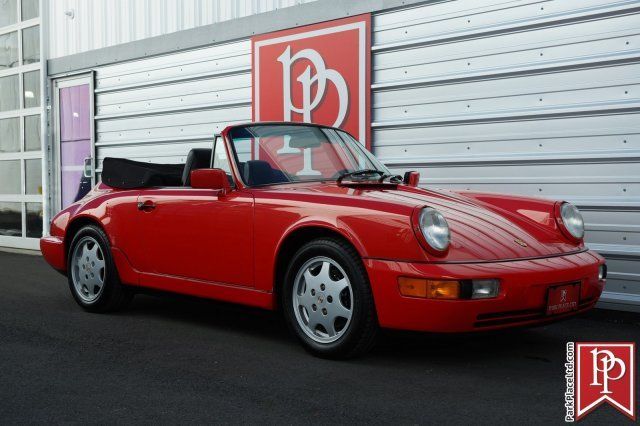 1991 Porsche 911 (964) Carrera 4 Cabriolet, 84,435 Miles, Guards Red 1991 Porsche 911 Carrera 4 Cabriolet