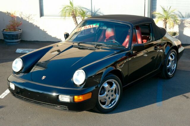 1991 Porsche 911 Carrera 2 Cabriolet only 40450 miles black with red interior 1991 Porsche 911 Carrera 2