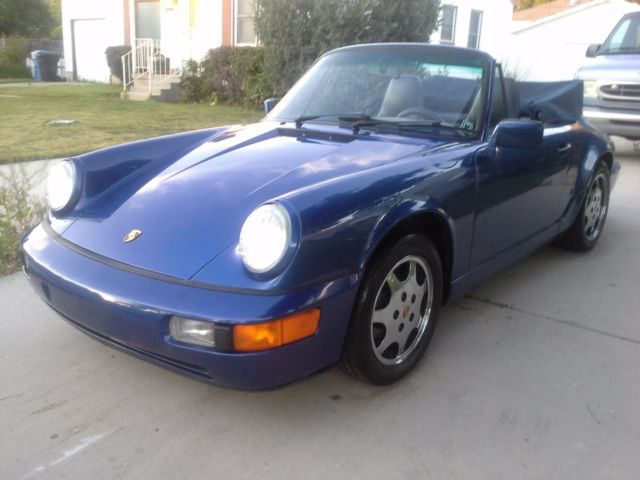 1991 PORSCHE 911 CARRERA 2 CABRIOLET, ONLY 47K ORIGINAL MILES, RARE COLBALT BLUE 1991 Porsche 911