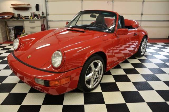 1991 Porsche 911 Carrera 2dr Convertible 93483 Miles Red Convertible 3.6L H6 Aut 1991 Porsche 911 Carrera 2dr Convertible