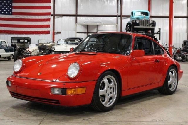 1991 Porsche 911 Carrera 4 83839 Miles Guard's Red Coupe 3.6L V6 5 Speed Manual 1991 Porsche 911 Carrera 4