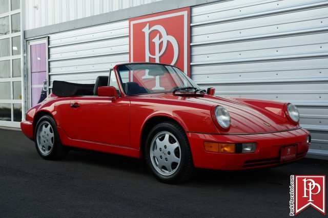 1991 Porsche 911 Carrera 4 Cabriolet 84,435 Miles Guards Red 1991 Porsche 911 Carrera 4 Cabriolet