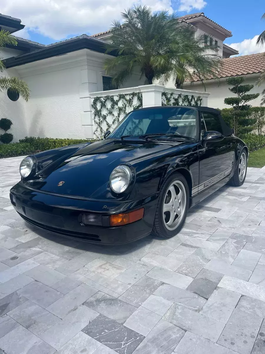 1991 Porsche 911 Convertible Black CARRERA 2 1991 Porsche 911 CARRERA 2