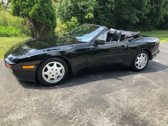1991 Porsche 944 S2 56,500 Miles Black 2D Convertible 3.0L I4 FI DOHC 16V 1991 Porsche 944