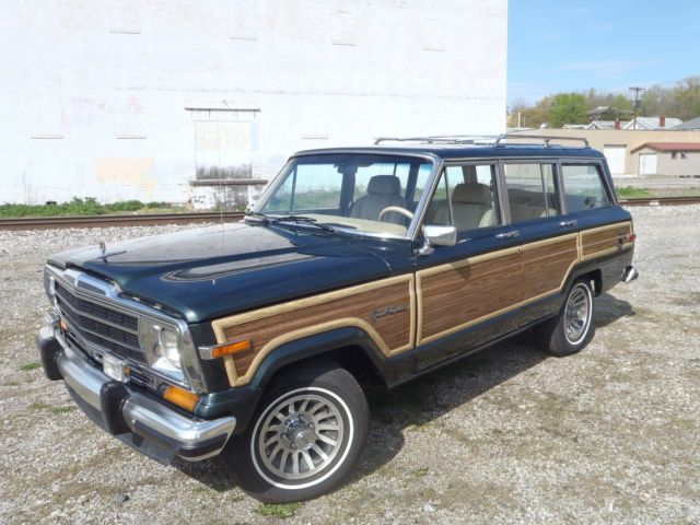 1991 RARE HUNTER GREEN FINAL EDITION WAGONEER LOW MILES EXCELLENT CONDITION ! 1991 Jeep Wagoneer LEATHER