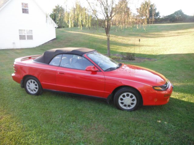 1991 Red Toyota Celica GT Convertible 1991 Toyota Celica GT