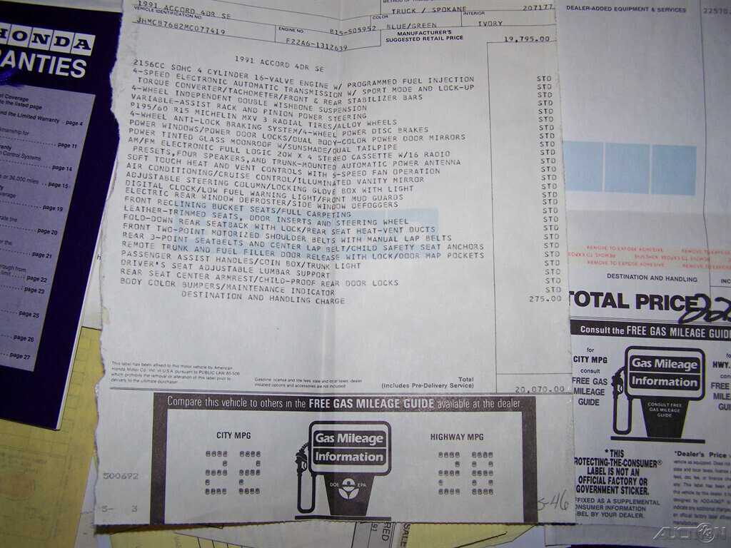 1991 Honda Accord SE Premium - photo 12