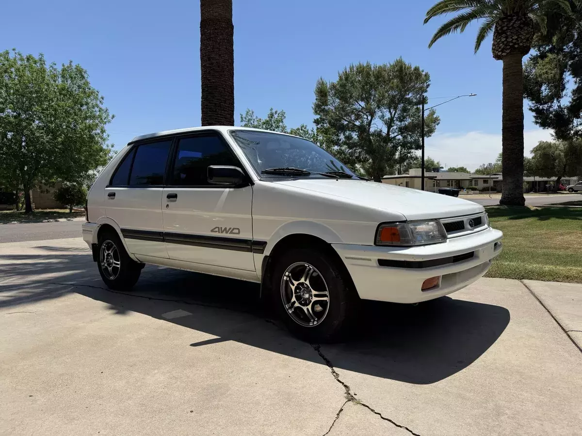 1991 Subaru Justy White GL 1991 Subaru Justy GL
