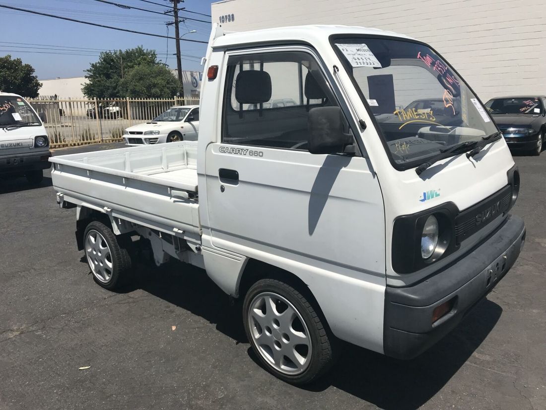 1991 SUZUKI CARRY KEI TRUCK A/C EQUIPPED 4X4 OR 2WD ON DEMAND EXTRA LOW GEAR 5MT 1991 Suzuki Carry