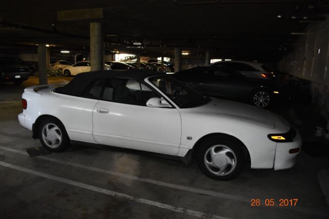 1991 Toyota Celica GT Convertible White black top needs engine & rear window 1991 Toyota Celica