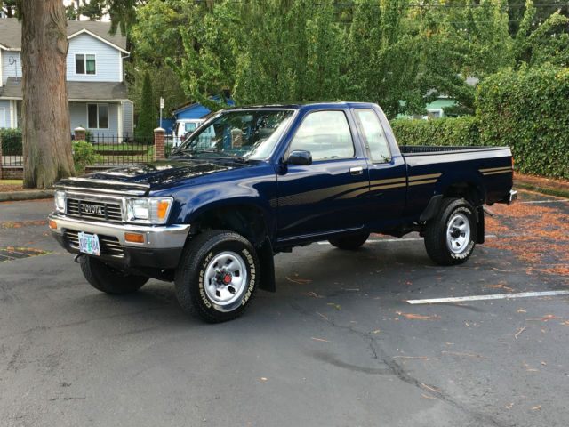 1991 Toyota Pickup 4x4 SR5 Extra Cab 22RE 4'Cyl EFI 250k Miles Like New Cond 1991 Toyota Tacoma SR5 4x4 Extra Cab