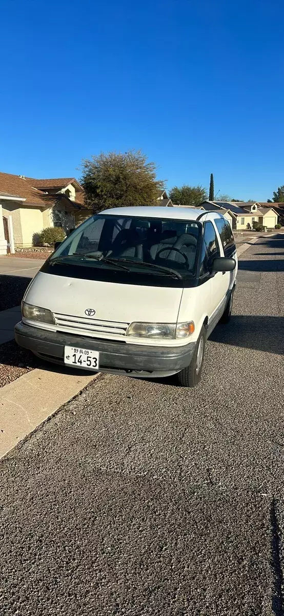 1991 Toyota Previa Van White AWD Automatic DLX 1991 Toyota Previa DLX
