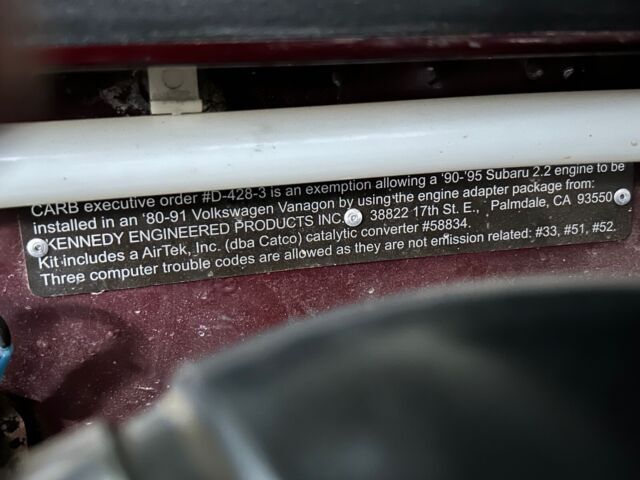 1991 Volkswagen Vanagon Westfalia Syncro - photo 11