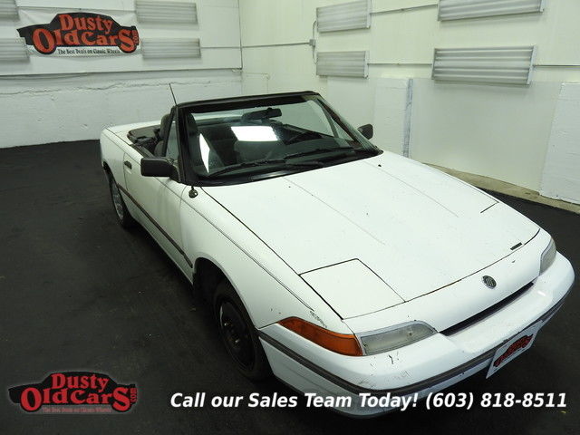 1991 White Runs Drives Body Int Fair 1.6L 4 spd auto! 1991 Mercury Capri Runs Drives Body Int Fair 1.6L 4 spd auto