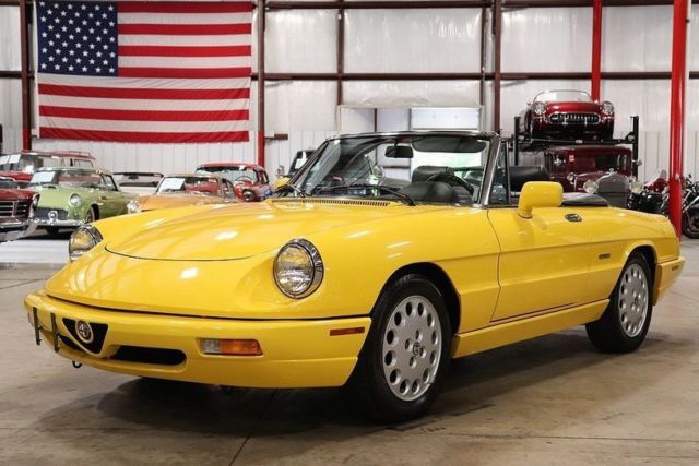 1992 Alfa Romeo Spider 10298 Miles Yellow Convertible 2.0L I4 5 Speed Manual 1992 Alfa Romeo Spider --