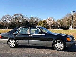 1992 BLACK MERCEDES BENZ 500 SEL 1992 Mercedes-Benz 500-Series