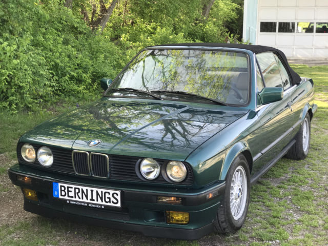 1992 BMW 318i Convertible Lagunengrun Metallic Green e30 manual Great Condition! 1992 BMW 3-Series 318iC two door convertible
