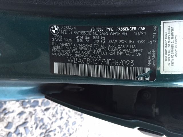 1992 BMW 3-Series 325i - photo 10