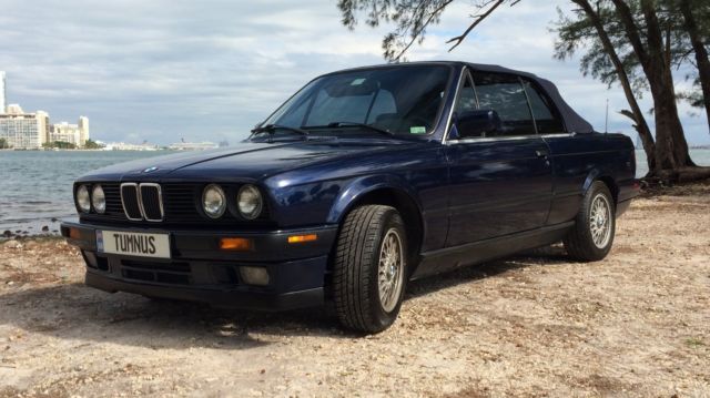 1992 BMW 325ic Convertible Blue E30 Chassis 1992 BMW 3-Series Convertible