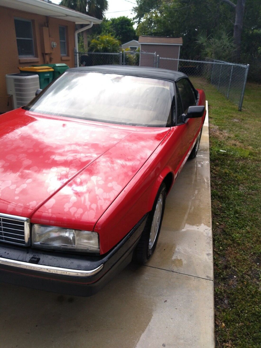 1992 Cadillac Allante shale leather over black cloth top