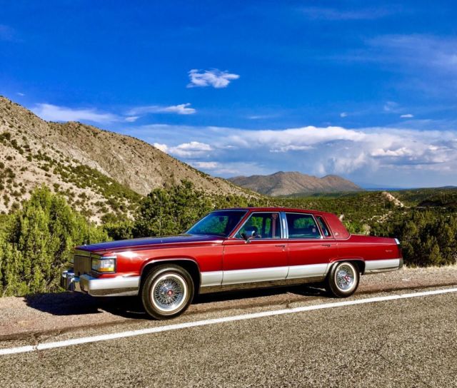 1992 Cadillac Brougham Delegance, Astroroof, Wire Wheels, Fleetwood Eldorado 1992 Cadillac Brougham