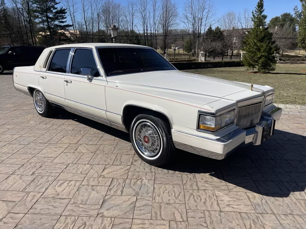 1992 Cadillac Brougham Sedan White 1992 Cadillac Brougham
