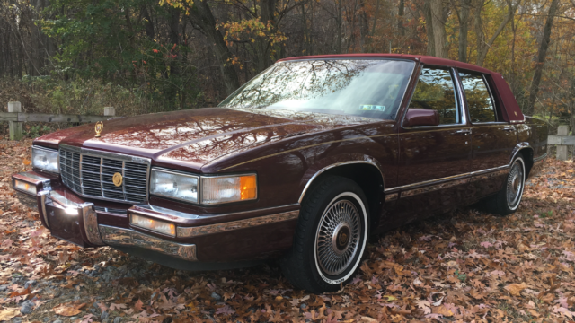 1992 Cadillac Sedan DeVille 99,000 miles Dark Maple W/ Black Leather Beautiful ! 1992 Cadillac DeVille Sedan DeVille