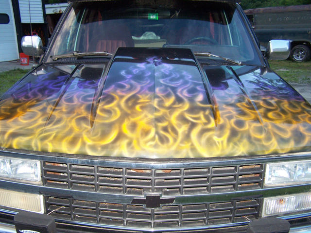 1992 chevy 3500 hodges car hauler with custom paint 1992 Chevrolet C/K Pickup 3500