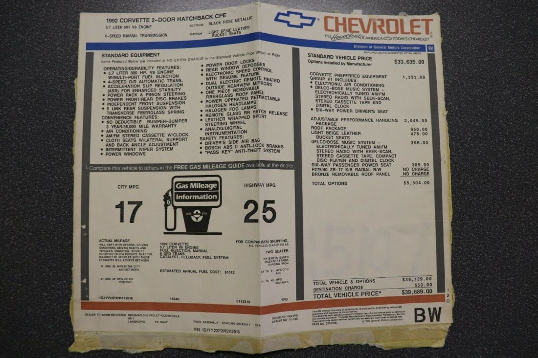 1992 Chevrolet Corvette - photo 13