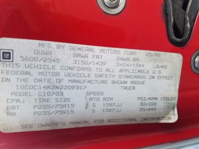 1992 Chevrolet Silverado 1500 - photo 5