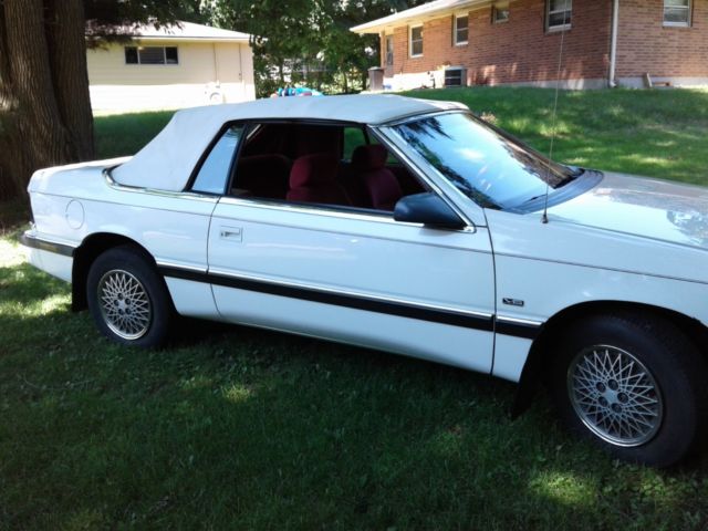 1992 Chrysler Lebaron Convertible 56,381 Original Miles 1992 Chrysler LeBaron Convertible