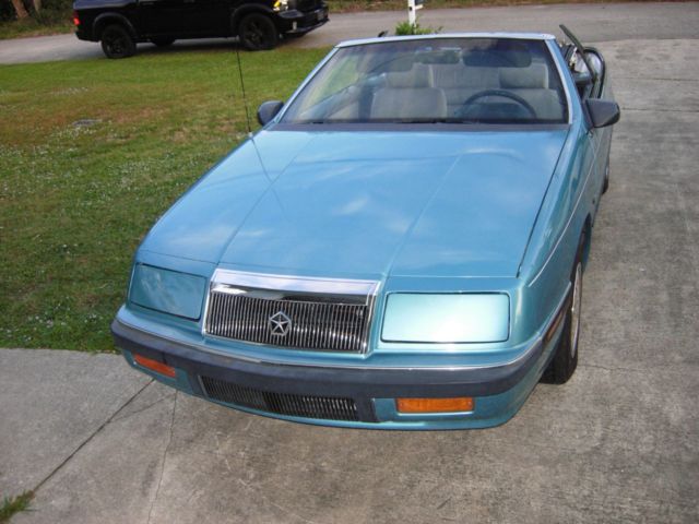 1992 chrysler lebaron convertible low miles only 54k one owner car 1992 Chrysler LeBaron convertible