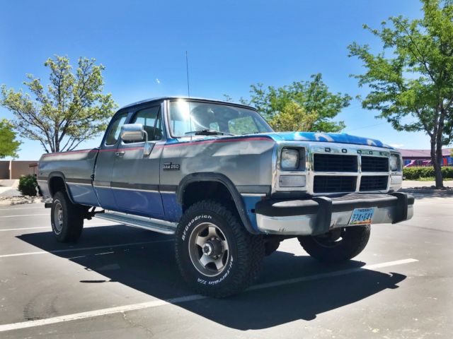 1992 Dodge Cummins W250 4x4 96K MILES 12 valve turbo diesel LOW MILES! 1992 Dodge Ram 2500