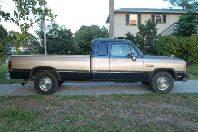 1992 Dodge D250 LE Cummins Diesel Extended Cab Low Miles 77k 1992 Dodge Ram 2500