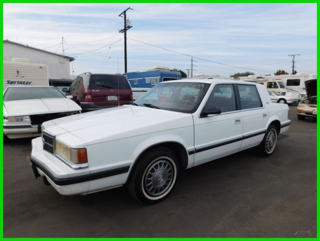 1992 Dodge Dynasty LE Used 3.3L V6 12V Automatic Sedan Premium NO RESERVE 1992 Dodge Dynasty LE