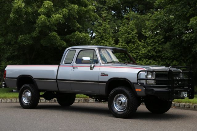 1992 DODGE RAM 250 XCAB 5.9L DIESEL 5-SPD 62K ACTUAL MILES 1OWNER 4X4 NO RESERVE 1992 Dodge Ram 2500 POWER RAM LE