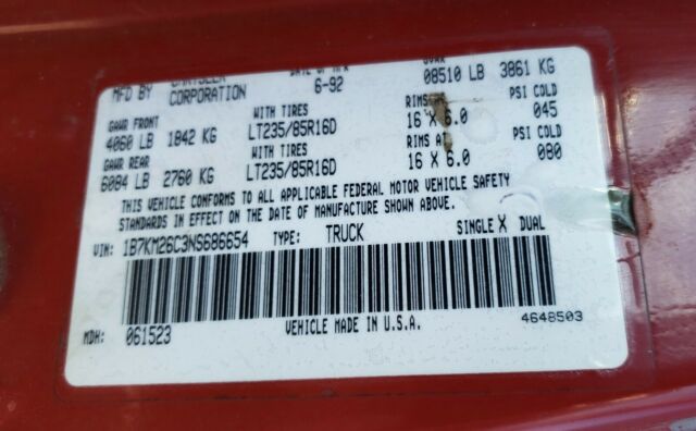 1992 Dodge Ram 2500 W200 - photo 12