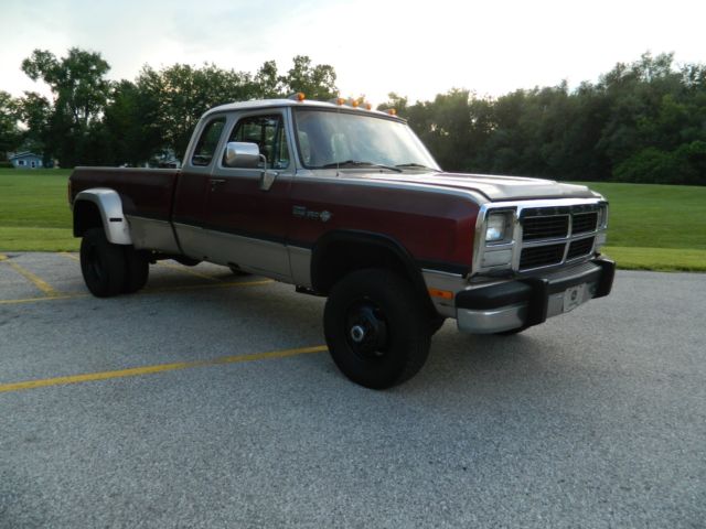 1992 Dodge Ram 350 Cummins Turbo Diesel 4x4 Dually 1992 Dodge Ram 3500