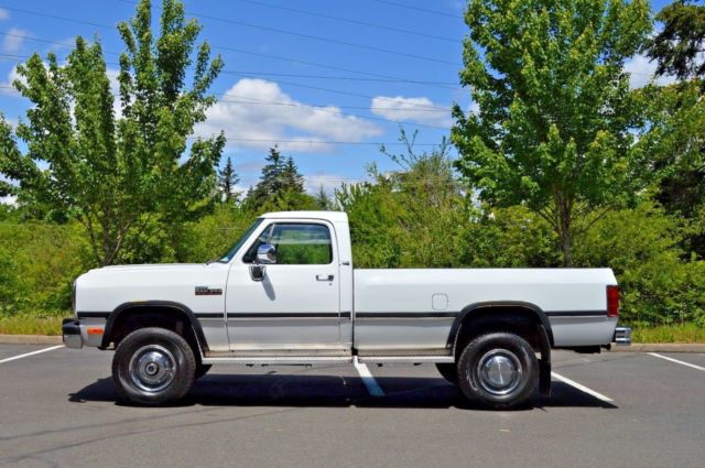 1992 DODGE RAM W250 LE 4X4 12 VALVE 5.9 CUMMINS DIESEL 144,892 ORIGINAL MILES!!! 1992 Dodge Ram 2500
