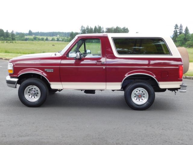 1992 eddie bauer ford bronco full size 351 v8 5.8L automatic all power options 1992 Ford Bronco EDDIE BAUIER
