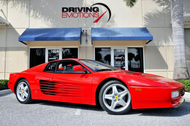 1992 FERRARI TESTAROSSA 512TR! RED/BLACK! LOW MILEAGE! COLLECTOR! TUBI! AMAZING! 1992 Ferrari Testarossa 512TR