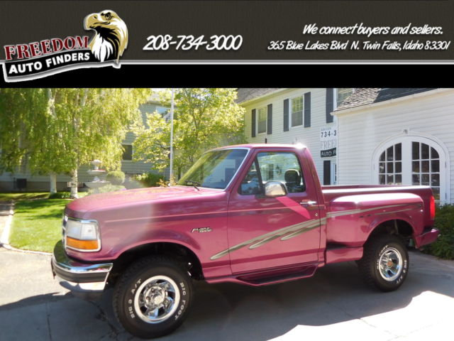 1992 Ford F-150,XLT,Flare Side,CB Radio,4x4,4WD,5.0 EFI V8,Iris Color 1992 Ford F-150