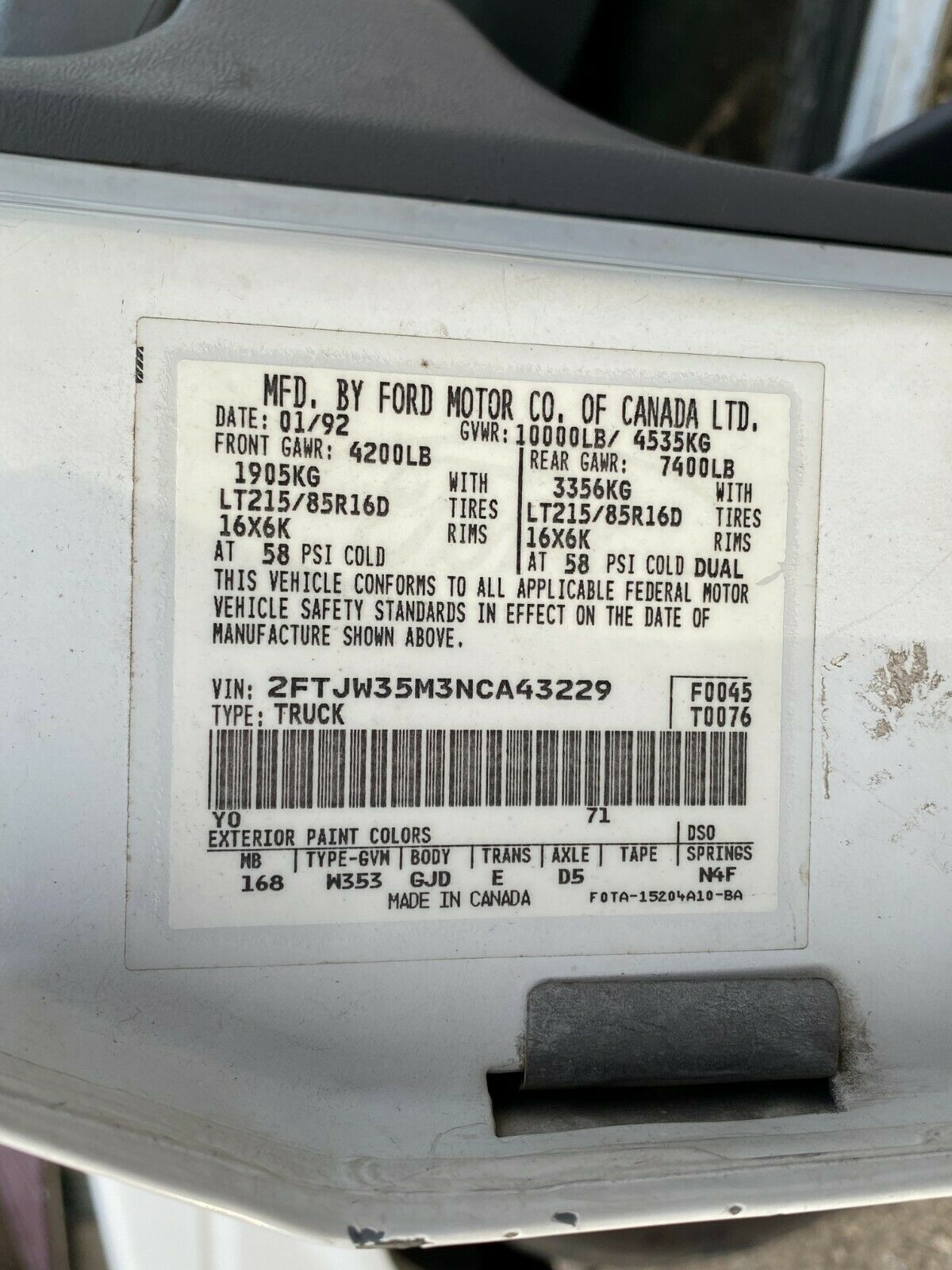 1992 Ford F-350 - photo 10