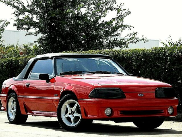 1992 FORD MUSTANG GT 5.0L CONVERTIBLE RED AUTO 15K ORIGINAL MILES COLLECTORS CAR 1992 Ford Mustang GT CONVERTIBLE