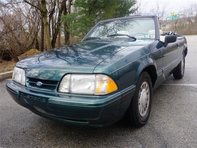 1992 Ford Mustang LX Convertible Only 14k Miles Green No Reserve 2.3L Automatic 1992 Ford Mustang LX