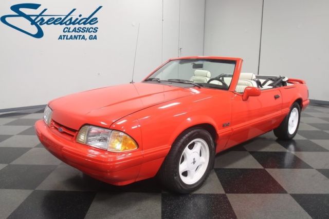 1992 Ford Mustang Summer Special 42014 Miles Red Convertible 5.0 Liter V8 Automa 1992 Ford Mustang Summer Special