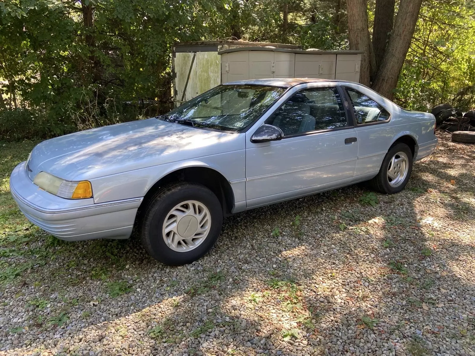 1992 Ford Thunderbird Sedan Blue 1992 Ford Thunderbird