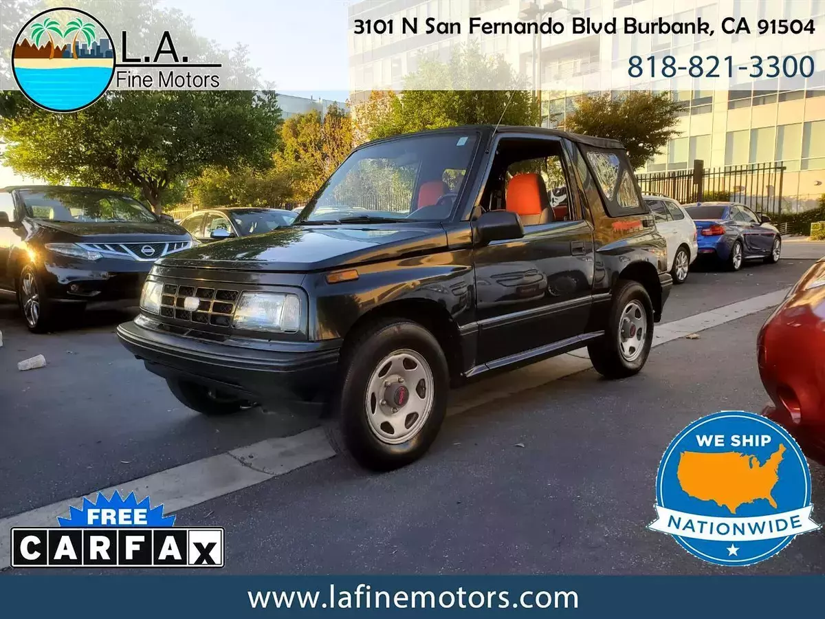 1992 Geo Tracker Convertible 2WD 97188 Miles Black SUV 1.6L L4 SOHC 8V 1992 Geo Tracker Convertible 2WD