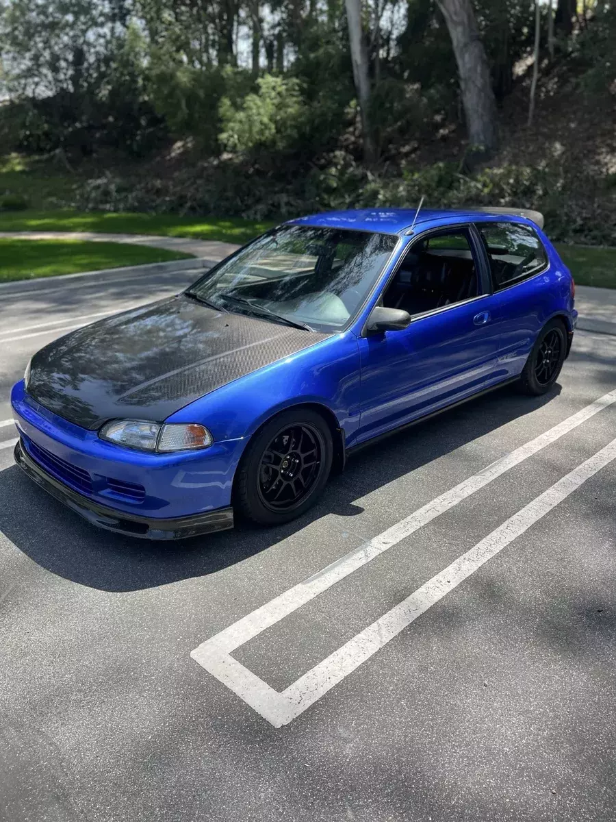 1992 Honda Civic Hatchback Blue CX 1992 Honda Civic CX